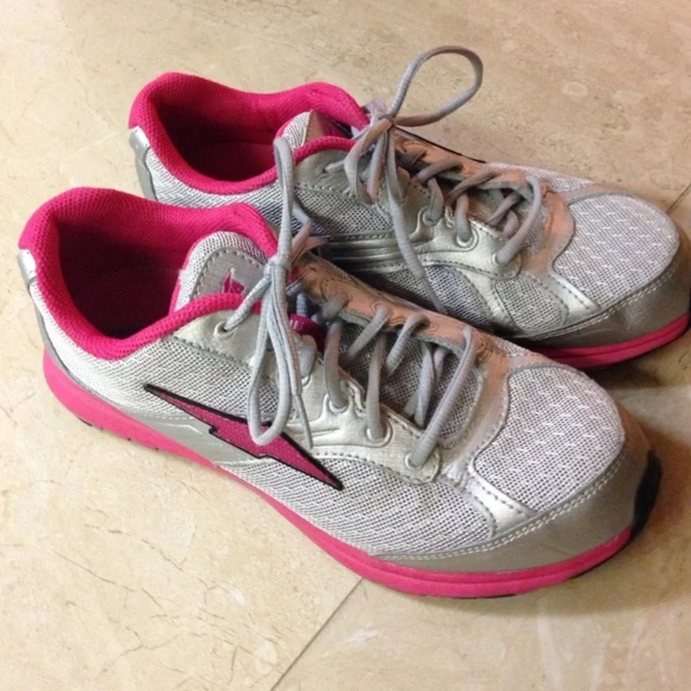 Avia gray and pink sneakers
